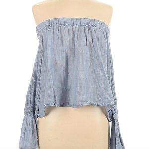 Club Monaco Chambray Off The Shoulder Top